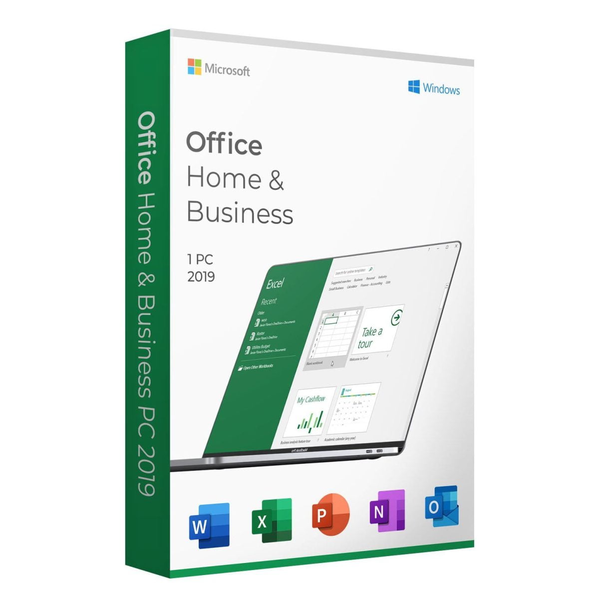 Microsoft Office 2019 Home and Business for Windows PC