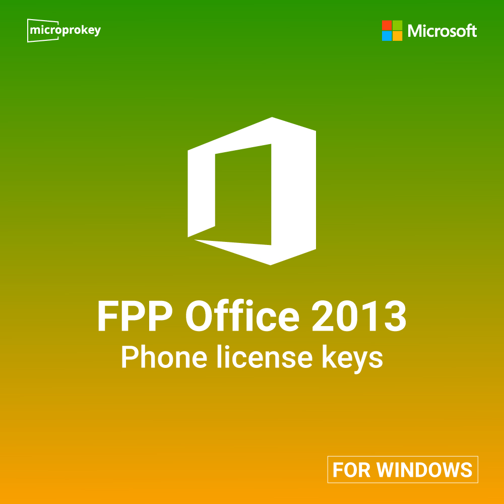 FPP Office 2013 for Win Phone license keys