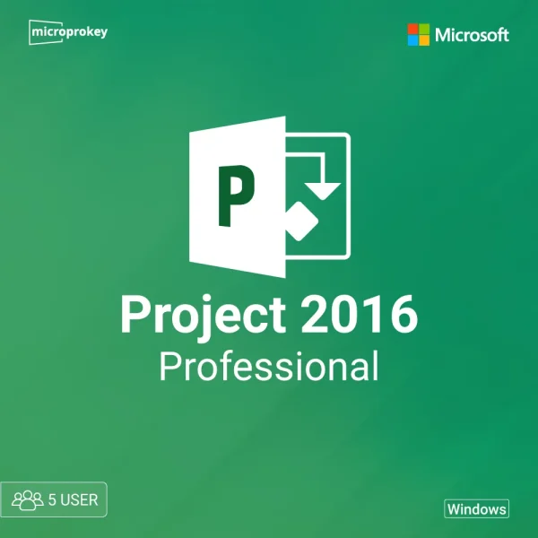 Microsoft project professional 2016 - 5 user