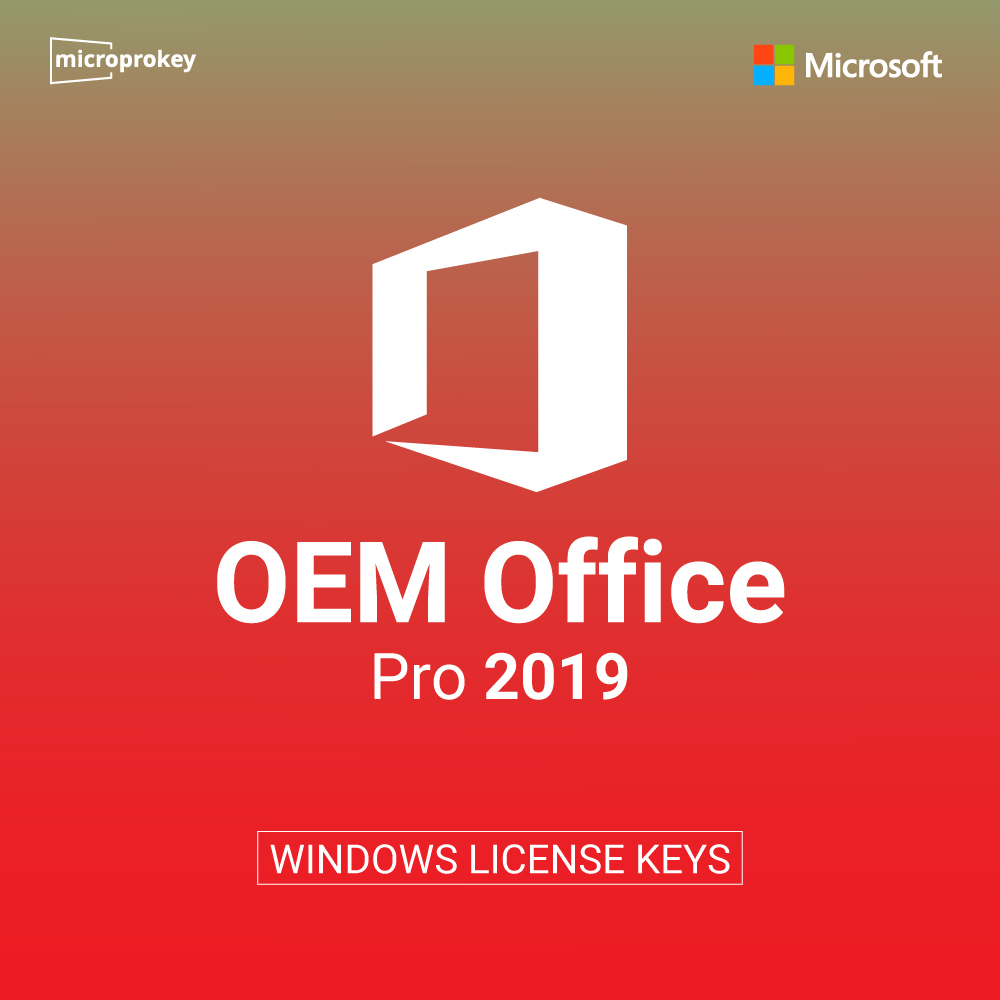 OEM Office 2019 Pro for Windows license keys